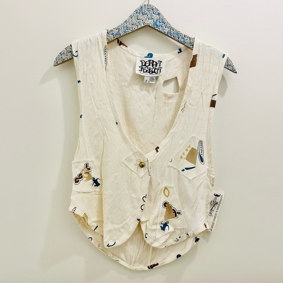NWT Vintage Donna Jessica Vest 2 boho western festival - Picture 1 of 12
